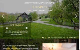Hunt Club Boarding Kennel website