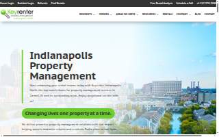 Keyrenter Indianapolis North Property Management website