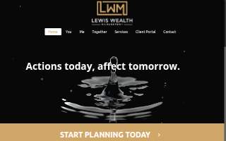 Lewis Wealth Management LLC of Zionsville website
