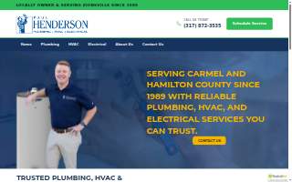 Paul Henderson Plumbing of Zionsville website
