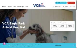 VCA Eagle Park Animal Hospital website