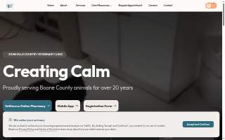 Zionsville Country Vet Clinic website