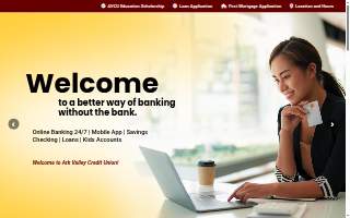Ark Valley Credit Union website