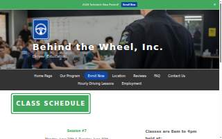 Behind the Wheel Driver Education of Arkansas City website