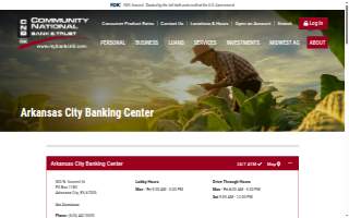 Community National Bank & Trust of Arkansas City website