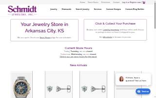 Schmidt Jewelers website
