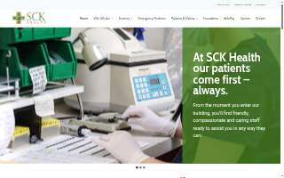 SCK Health website