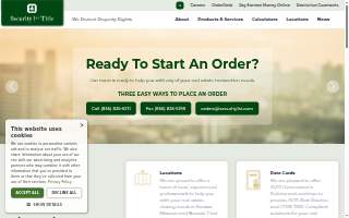 Security 1st Title of Arkansas City website