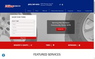 Dillon Tire Services website