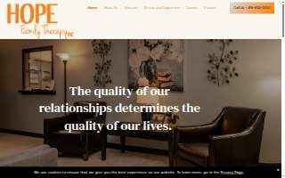 HOPE Family Therapy website