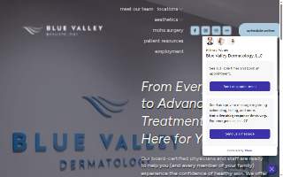 Blue Valley Dermatology - Lenexa website