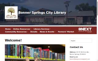 Bonner Springs Library website