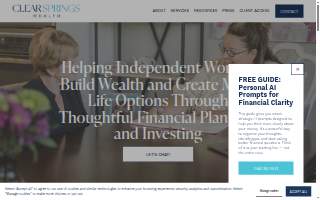 Clear Springs Wealth website