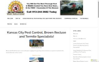 Sunflower Pest Solutions Inc website