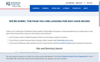 The University of Kansas Health System Urgent Care, KU MedWest website