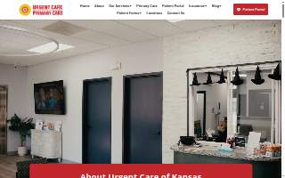Urgent Care of Kansas website