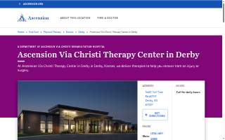 Ascension Via Christi Therapy Center in Derby website