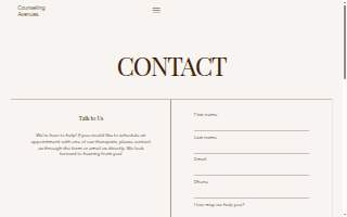 Counseling Avenues LLC website