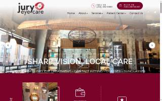 Jury Eye Care website