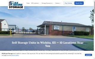 MaxSecure Storage website