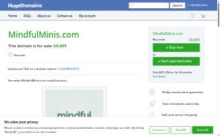 Mindful Minis website