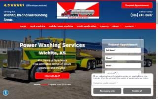 Wichita Tank Wash website