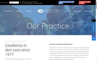 Heartland Dermatology Center website