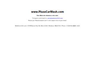 Plaza Car Wash website