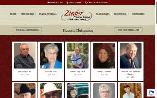 Ziegler Funeral Chapel website