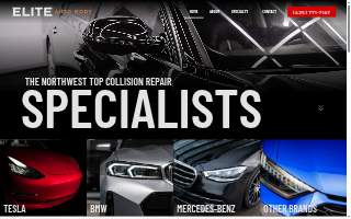 Elite Auto Body of El Dorado website