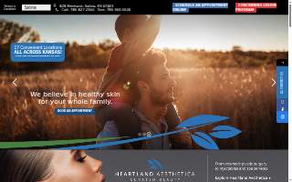 Heartland Dermatology website