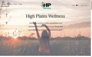High Plains Wellness website