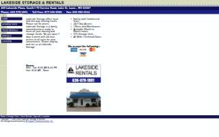Lakeside Storage of El Dorado website