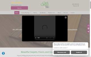 Clark Carpet & Tile website