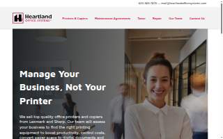 Heartland Office Systems website
