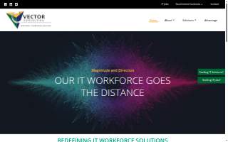 Vector Consulting website