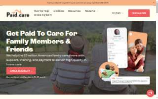 Caregivers Home Health website