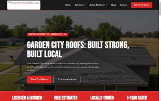 Garden City Roofing Pros website
