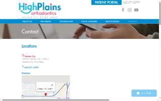 High Plains Orthodontics website