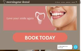 Morningstar Dental - CARE Esthetics website