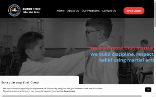 Blazing Trails Martial Arts website