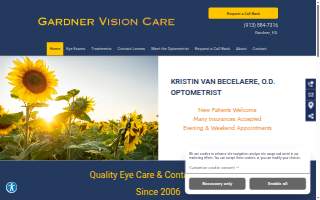 Gardner Vision Care website