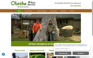 Olathe Tree Services of Gardner website