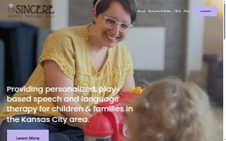Sincere Speech Therapy, LLC of Gardner website