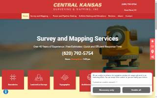 Central Kansas Surveying & Mapping, Inc website