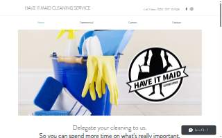 Have it Maid Cleaning Service website
