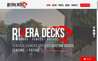 Rivera Decks Construction website