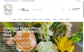 Chestnut Street Floral website