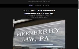 Colton D. Eikenberry, Eikenberry Law, PA website