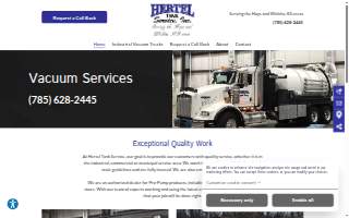 Hertel Tank Service Inc. website
